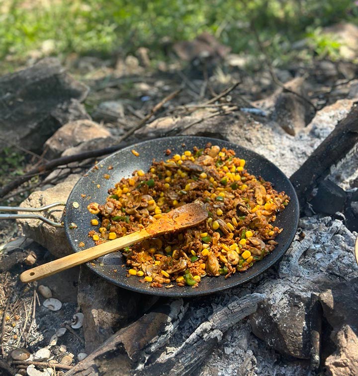 مایه پیراشکی گوشت و قارچ