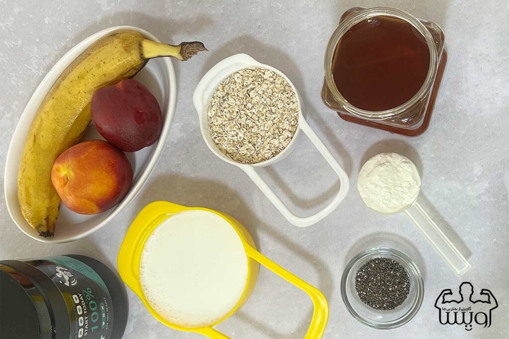 مواد لازم برای اوتمیل سرد