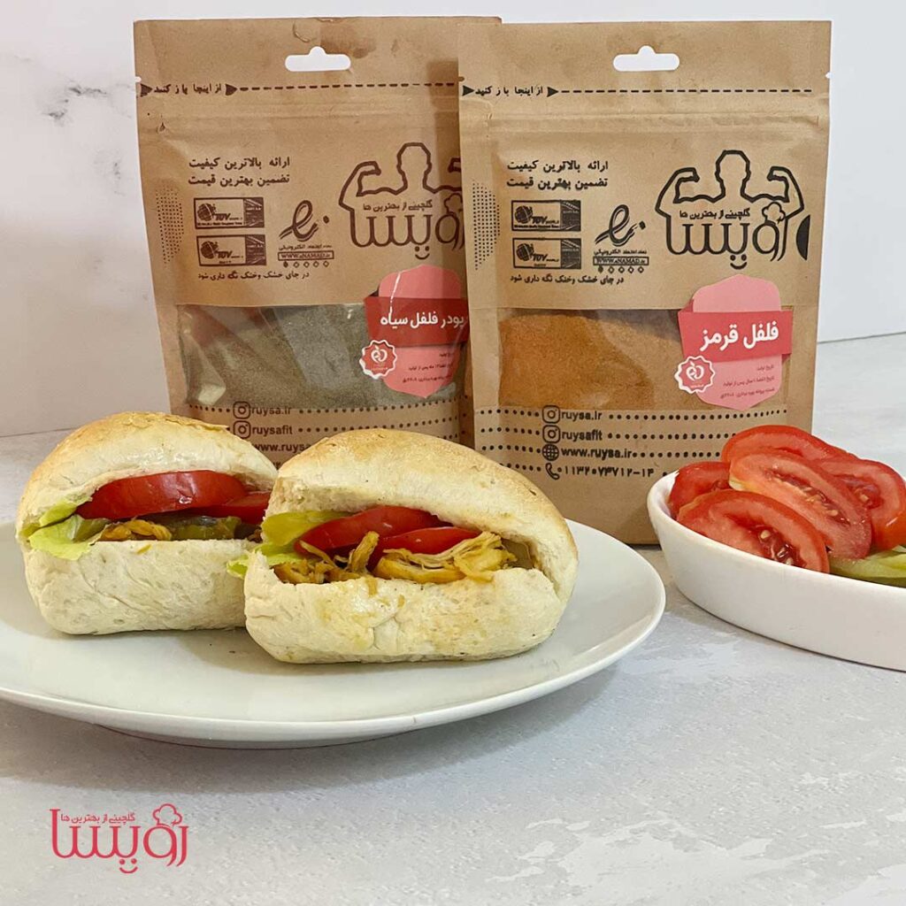 ساندویچ مرغ و قارچ