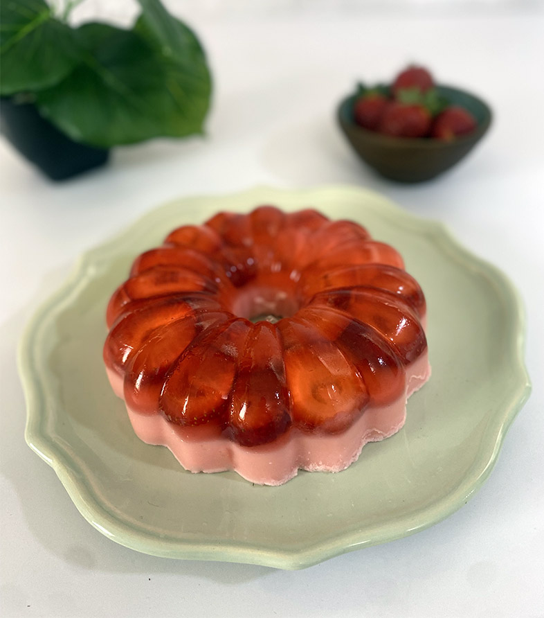 آموزش ژله بستنی توت فرنگی