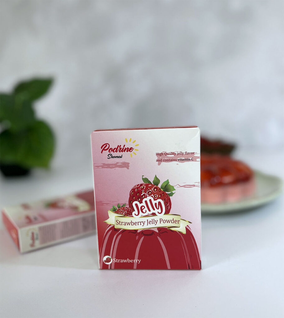 پودر ژله توت فرنگی