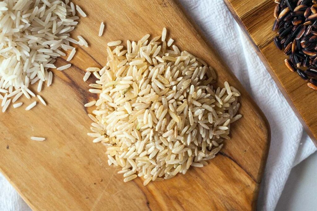 لاغری با برنج قهوه ای