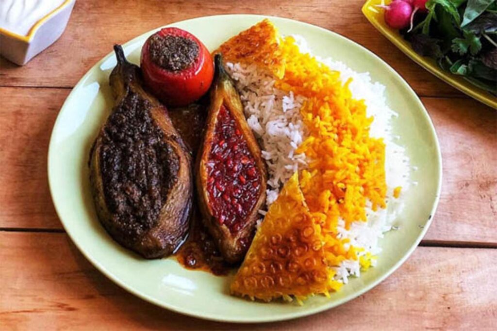 طرز تهیه بادمجان کباب مازندرانی