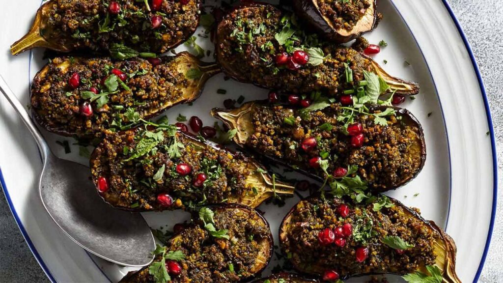 طرز تهیه بادمجان کباب شمالی