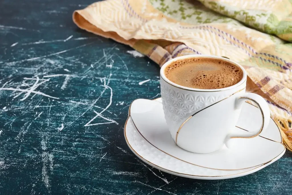 قهوه ترک با شیر