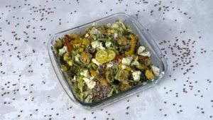 آموزش تهیه سالاد رژیمی با گندم سیاه