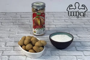مینی کوکی رژیمی بادام و نارگیل